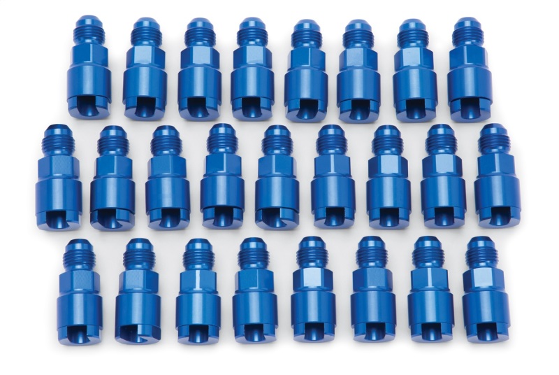 Russell Performance Adapter -6 AN Male to 5/16in Quick Disconnect Screw - Blue (Bulk Pkg 25) - 644118