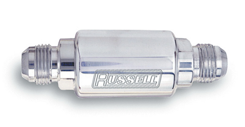 Russell Performance Polished Aluminum (3in Length 1-1/4in dia. -6 x 3/8in male NPT inlet/outlet) - 650200