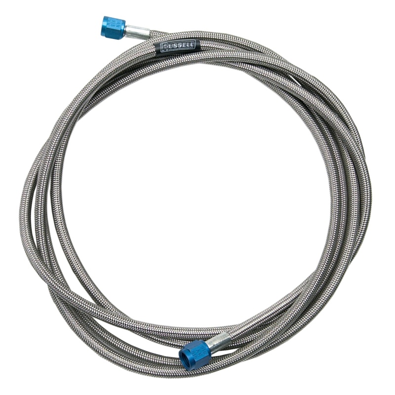 Russell Performance -4 AN 12-foot Pre-Made Nitrous and Fuel Line - 658370