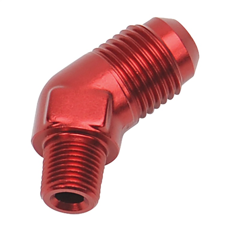 Russell Performance -6 AN MALE X 1/8in NPT MALE 45 DEG (Red) - 660104