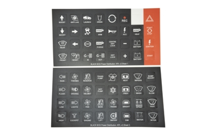 Rywire Switch Panel Keypad Label Sheet - RY-MORISTECH-KEYPAD-LABEL