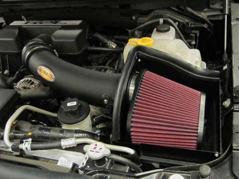 Airaid 10-14 Ford SVT Raptor / 11-13 F-150 6.2L CAD Intake System w/ Tube (Dry / Red Media) - 401-272