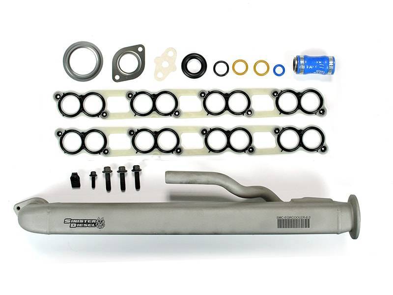 Sinister Diesel 04-07 Ford Powerstroke 6.0L EGR Cooler With Install Kit - SD-EGRC-6.0-04-IK