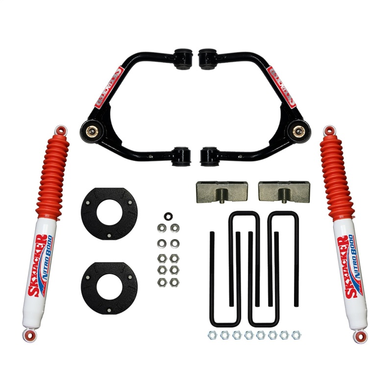 Skyjacker Suspension 3.5in Lift Kit Rear Nitro 8000 Shocks 19-21 GMC Sierra 1500(Crew Cab Short Bed) - C19350PN