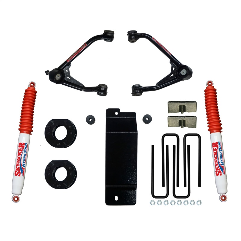 Skyjacker 2007-2013 GM 1500 4WD 3.5-4in UCA Lift Kit w/Rear Hydro 7000 Shocks - C7350PH