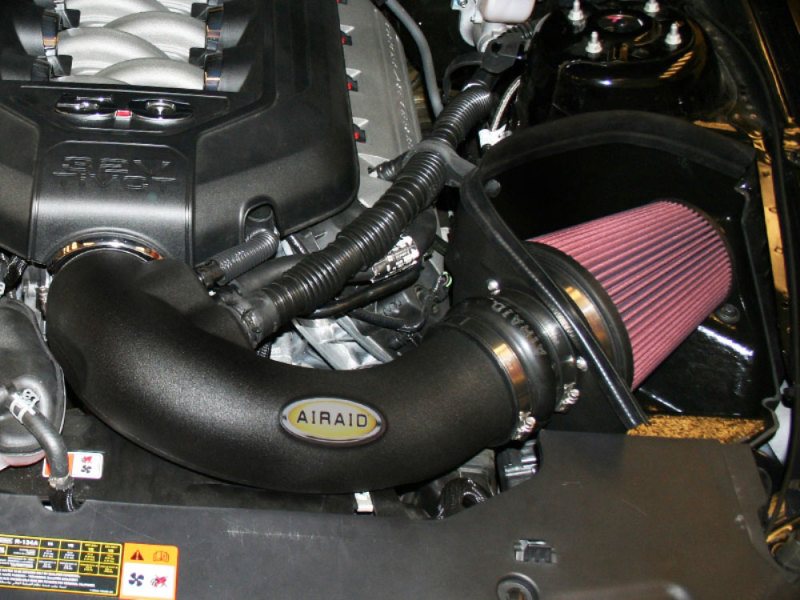 Airaid 11-14 Ford Mustang GT 5.0L MXP Intake System w/ Tube (Oiled / Red Media) - 450-264
