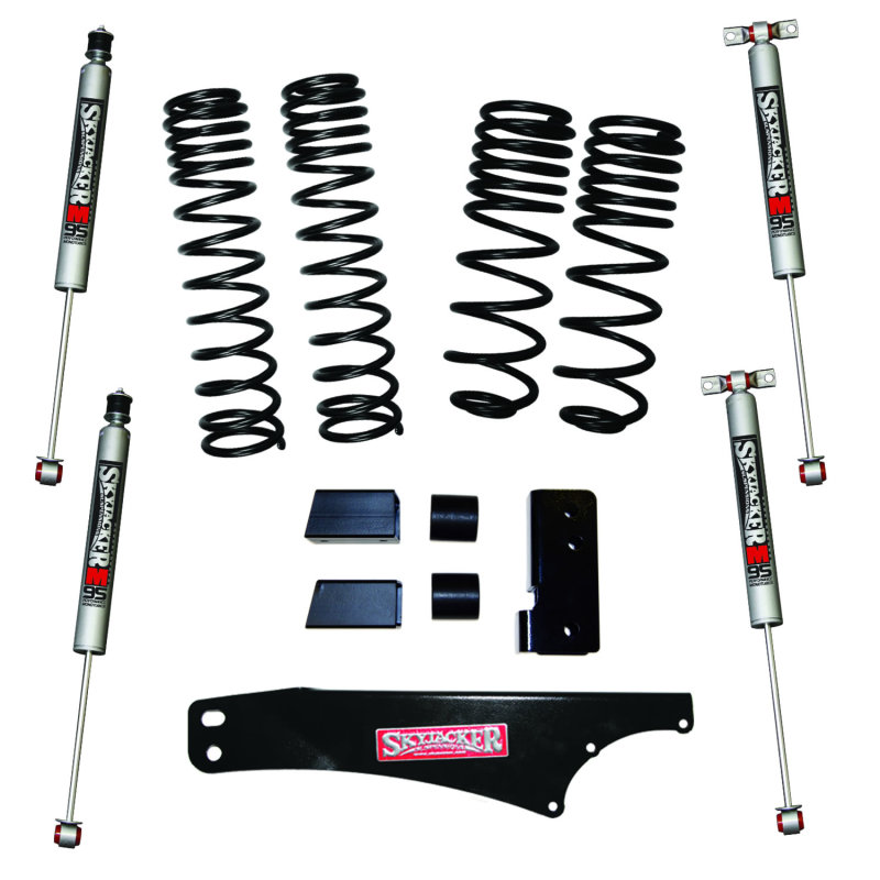 Skyjacker 2007-2018 Jeep Wrangler JK 4 Door 4WD Long Travel 2in-2.5in Lift Kit w/M95 Monotube Shocks - JK25BPMLT