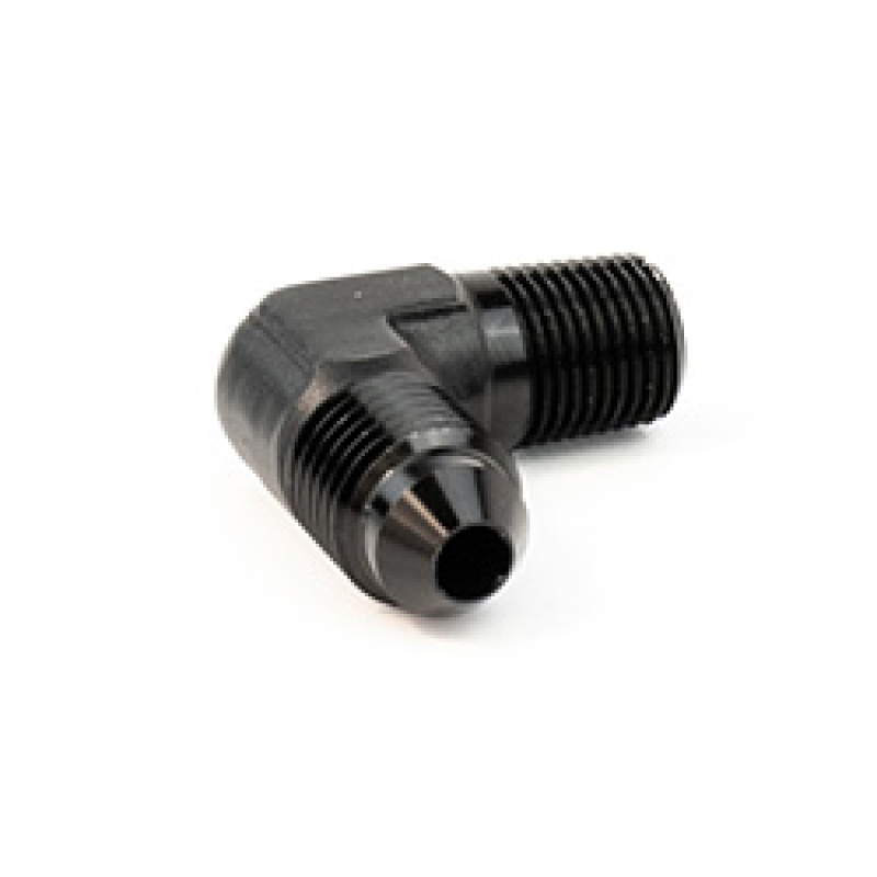 Snow Performance 1/8in NPT to 4AN Elbow Water Fitting (Black) - SNO-807-BRD