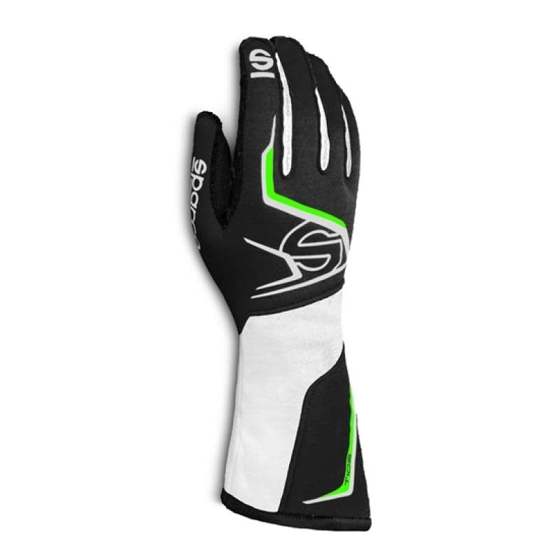 Sparco Gloves Tide K 08 BLK/WHT/GRN - 0028608NRNR