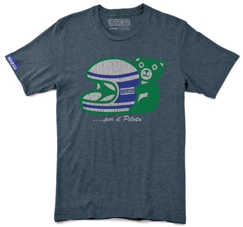 Sparco T-Shirt Pilota Indigo - Small - SP0120IN1S