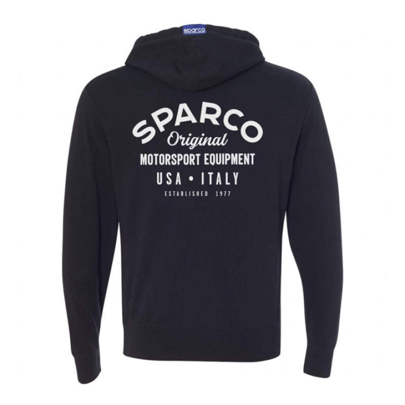 Sparco Sweatshirt ZIP Garage BLK - Large - SP04800NR3L