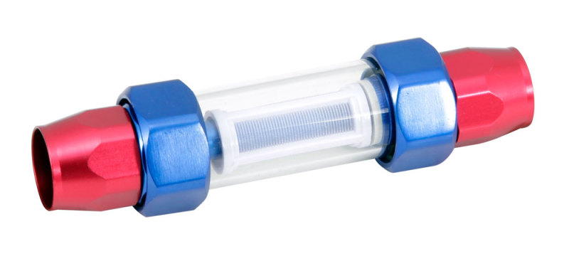 Spectre Pro-Plumbing Fuel Filter 3/8in. - Red/Blue - 2220
