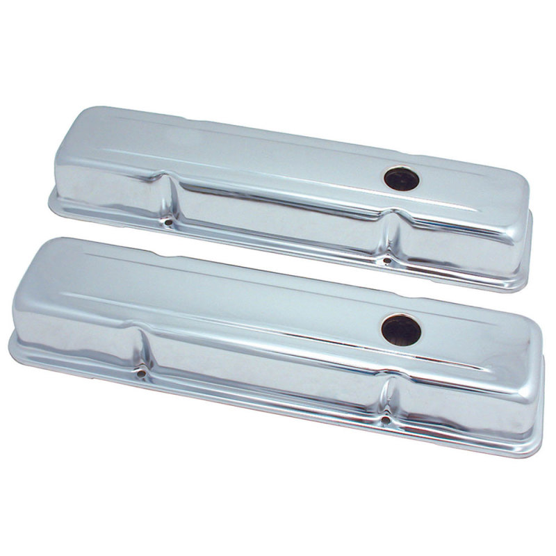 Spectre SB Chevy Short Valve Cover Set - Chrome - 5220