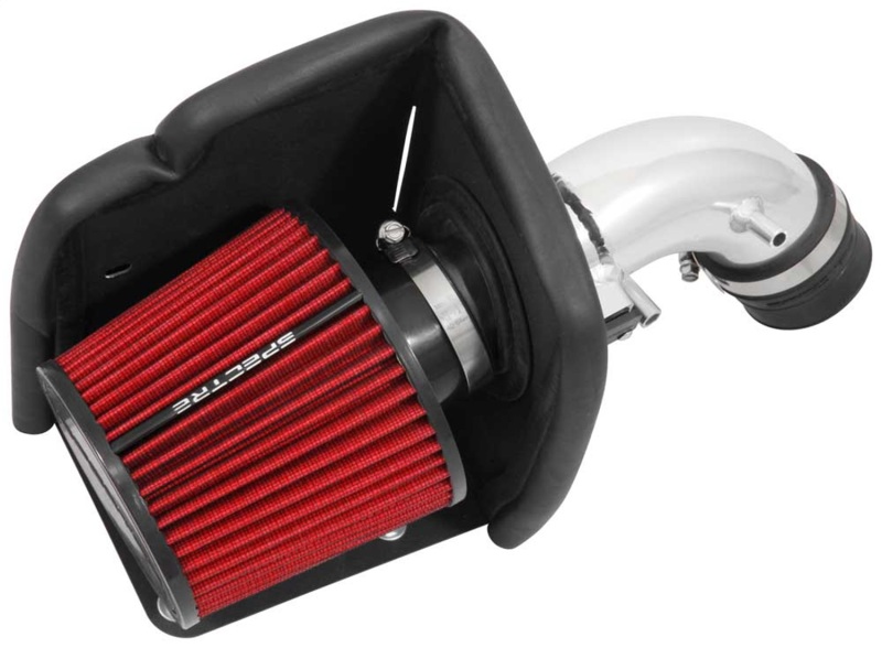 Spectre 08-16 Ford Fiesta 1.6L Air Intake Kit - Polished w/Red Filter - 9054