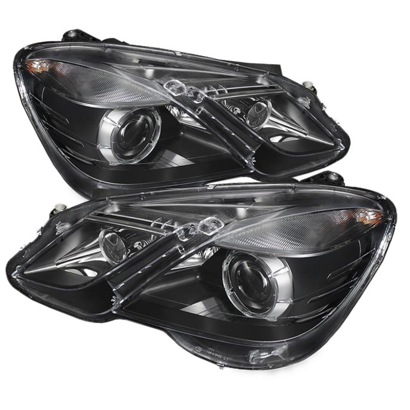 Xtune Mercedes E-Class 10-12 OE Projector Headlights (w/AFS. Hid Fit) Black PRO-JH-MBW21210-AFS-BK - 5075826