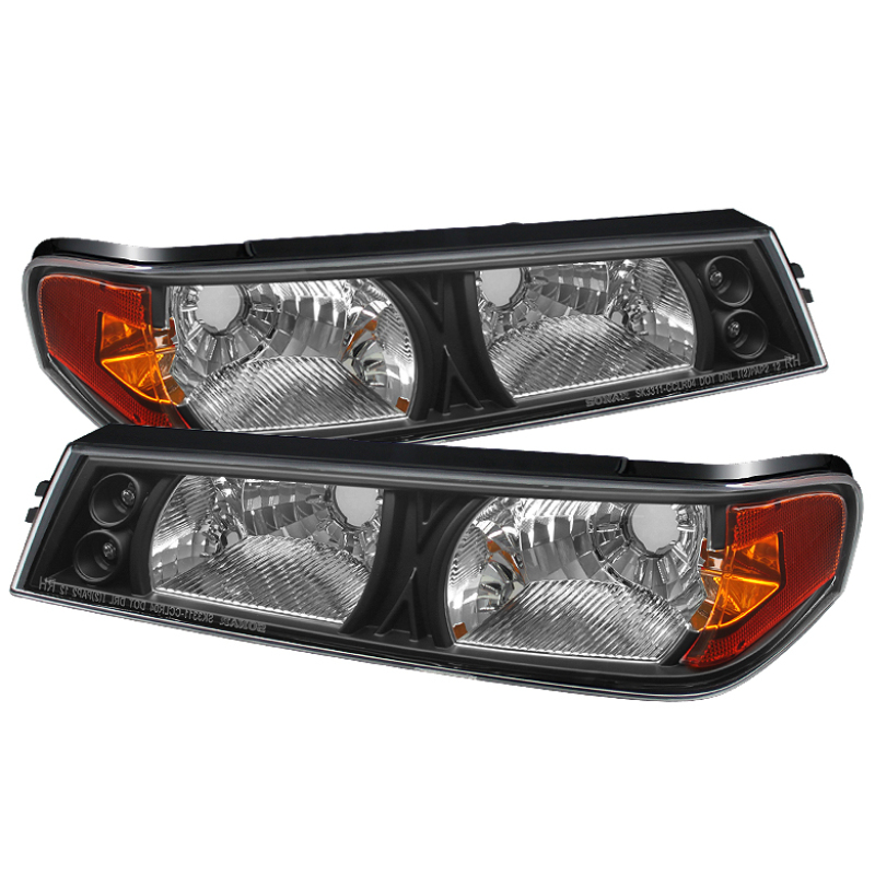 Xtune Chevy Colorado 04-12 / GMC Canyon 04-12 Bumper Lights Black CBL-YD-CCO04-BK - 5074300