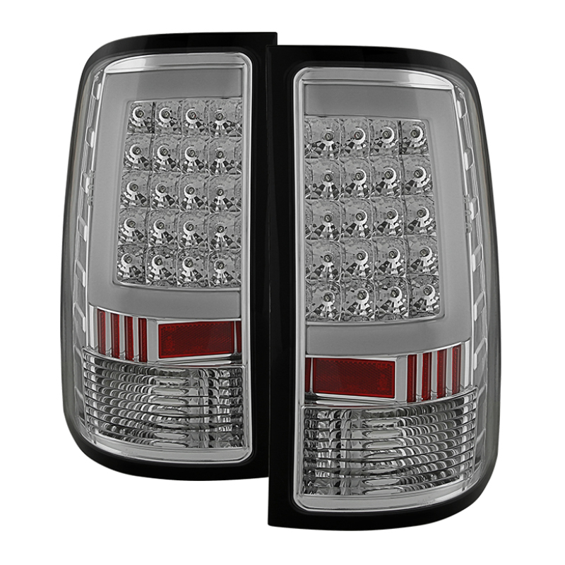 Xtune GMC Sierra 07-13 LED Tail Lights Chrome ALT-ON-GS07-G2-LED-C - 5081568