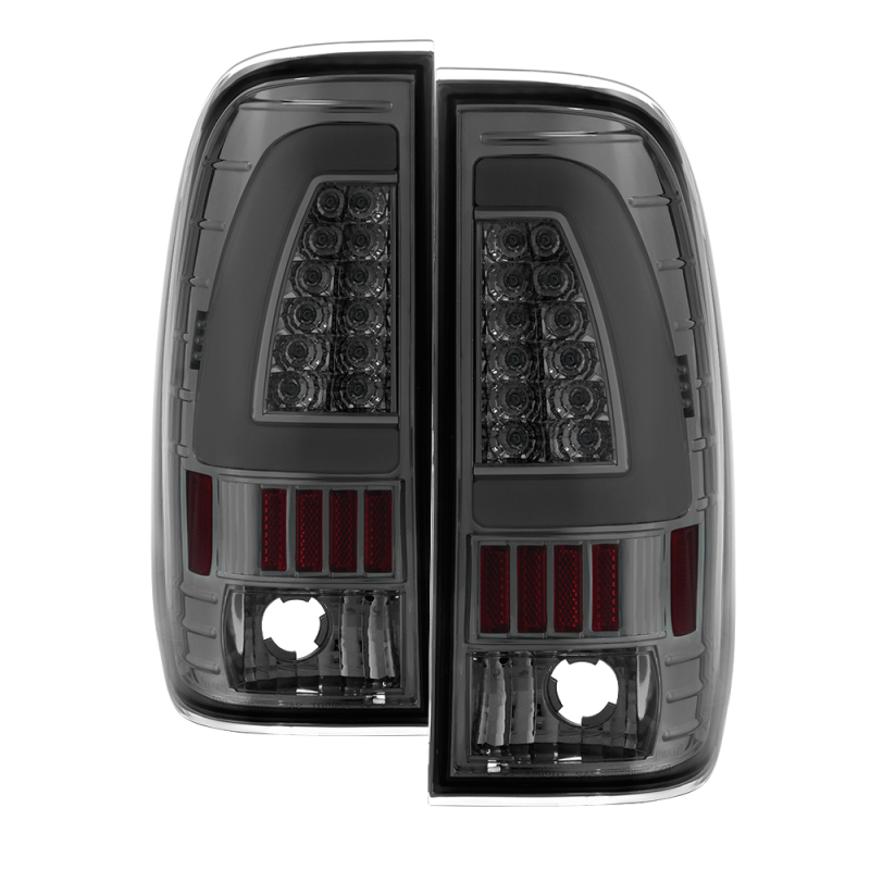 xTune Ford F150 Styleside 97-03 Light Bar LED Tail Lights - Smoke ALT-ON-FF15097-LBLED-SM - 5082107