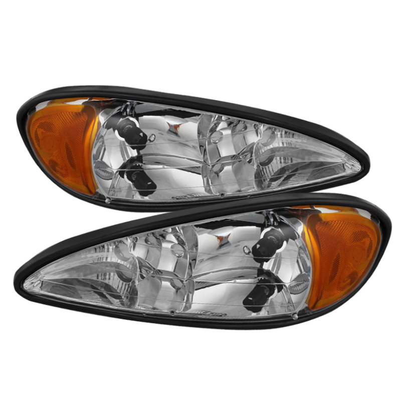 Xtune Pontiac Grand Am 99-05 Crystal Headlights Chrome HD-JH-PGAM99-AM-C - 9023514