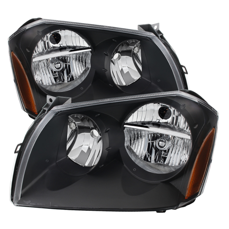 Xtune Dodge Magnum 05-07 Crystal Headlights Black HD-JH-DMAG05-AM-BK - 9024733