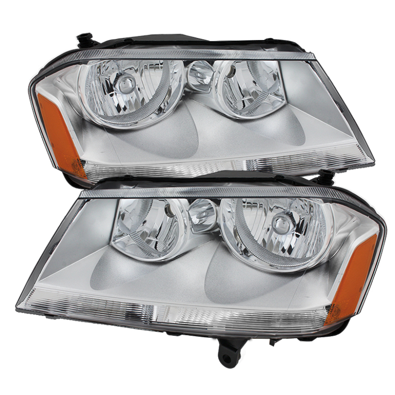 Xtune Dodge Avenger 08-14 Crystal Headlights Chrome HD-JH-DA08-AM-C - 9025303