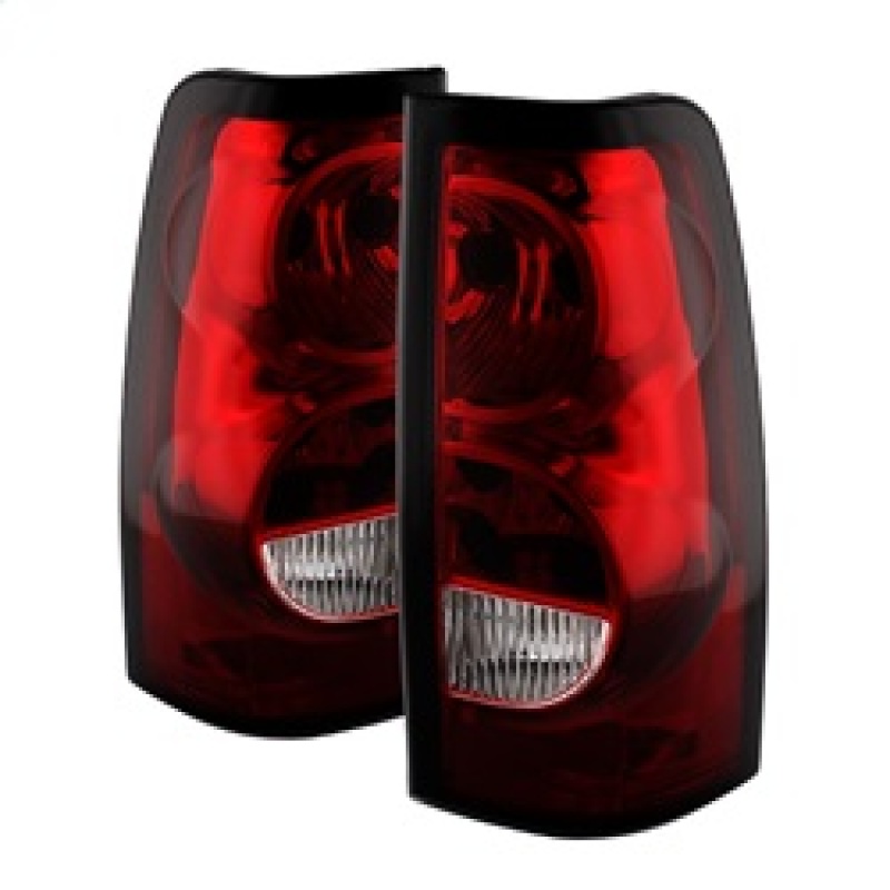 Xtune Chevy Silverado 1500-2500-3500 03-06 OEM Style Tail Lights Red Clear ALT-JH-CS03-OE-RC - 9026362