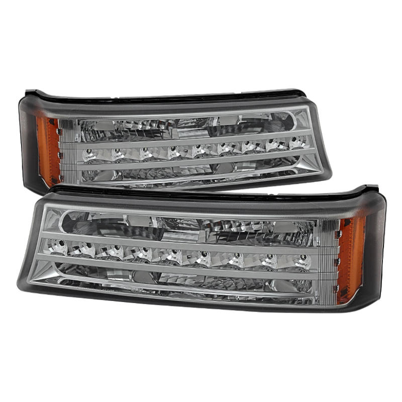 Xtune Chevy Silverado 03-06 / Avalanche 02-06 LED Bumper Lights Smoke CBL-JH-CS03-LED-SM - 9027505