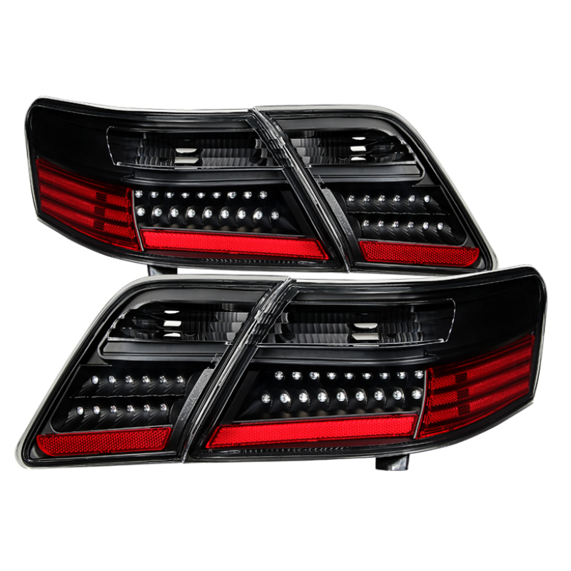 Xtune Toyota Camry 07-09 (Does Not Fit The Hybrid) LED Tail Lights Black ALT-JH-TCAM07-LED-BK - 9029219
