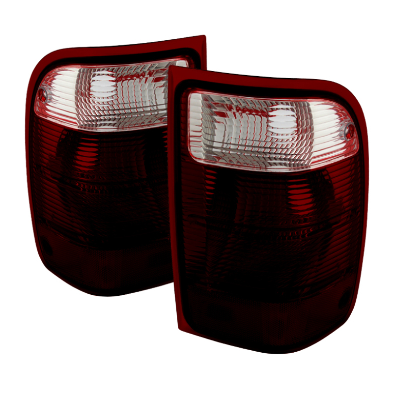 Xtune Ford Ranger 2001-2011 OEM Style Tail Lights Red Smoked ALT-JH-FR01-OE-RSM - 9028885