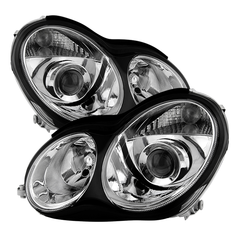 Xtune Mercedes W203 C Class Sedan 01-05 Projector Headlights -Chrome PRO-JH-MBW203-C - 9029783