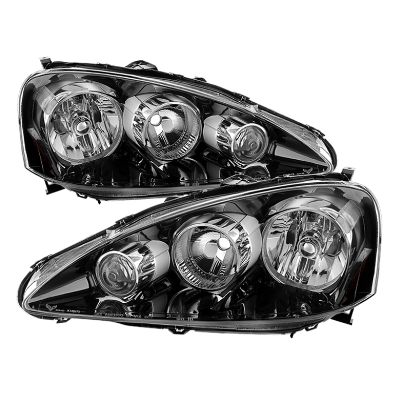 Xtune Acura Rsx 2005-2006 OEM Style Headlights -Black HD-JH-ARSX05-AM-BK - 9029516