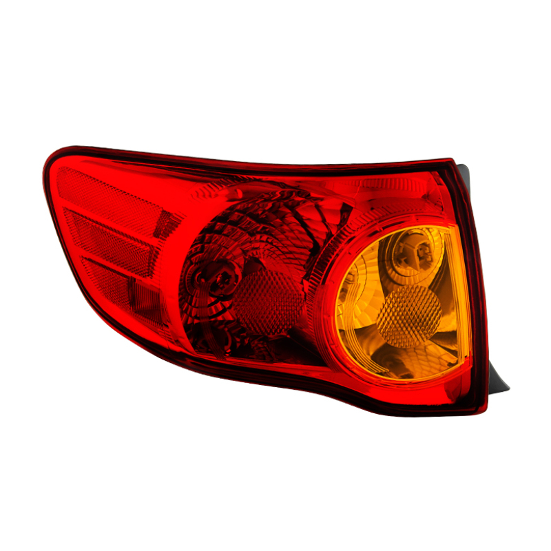 Xtune Toyota Corolla 2009-2010 Driver Side Outer Tail Lights - OEM Left ALT-JH-TCO09-OE-OL - 9032097