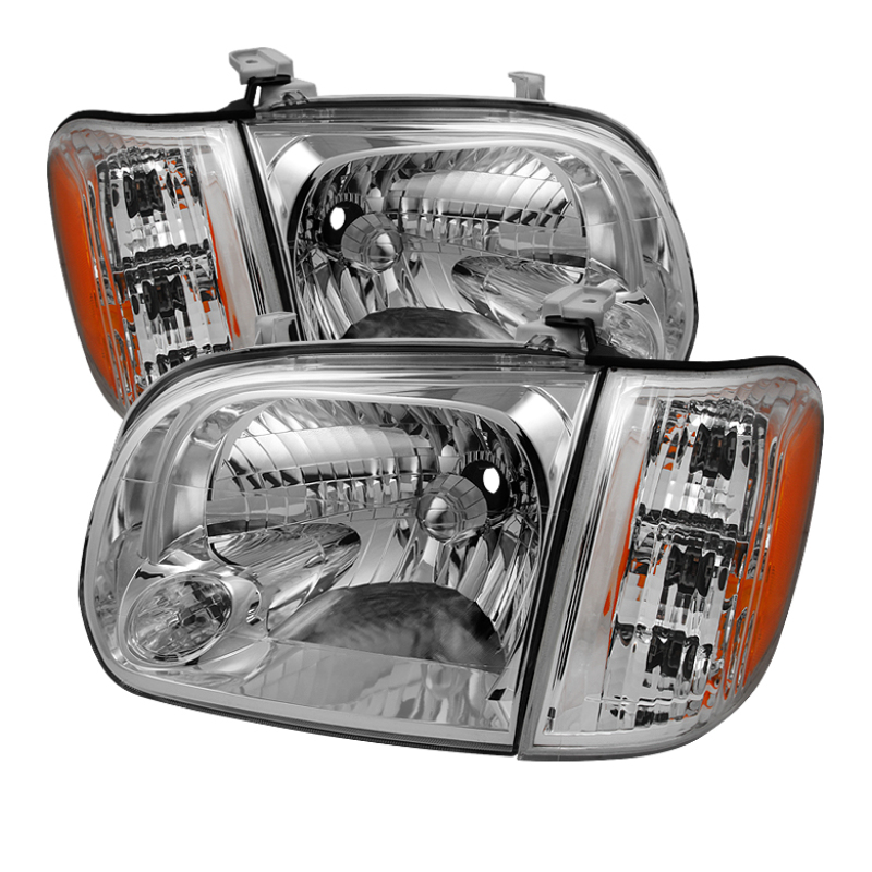 Xtune Toyota Tundra Double Cab 05-06 OEM Style Headlights & Corner Lights Chrome HD-JH-TTUN05-AM-C - 9033322