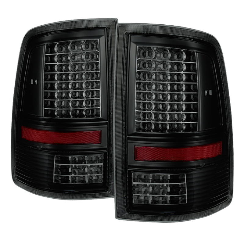 Xtune Dodge Ram 1500 09-14 LED Tail Lights Incandescent Model Black Smoke ALT-JH-DR09-LED-G2-BSM - 9034831