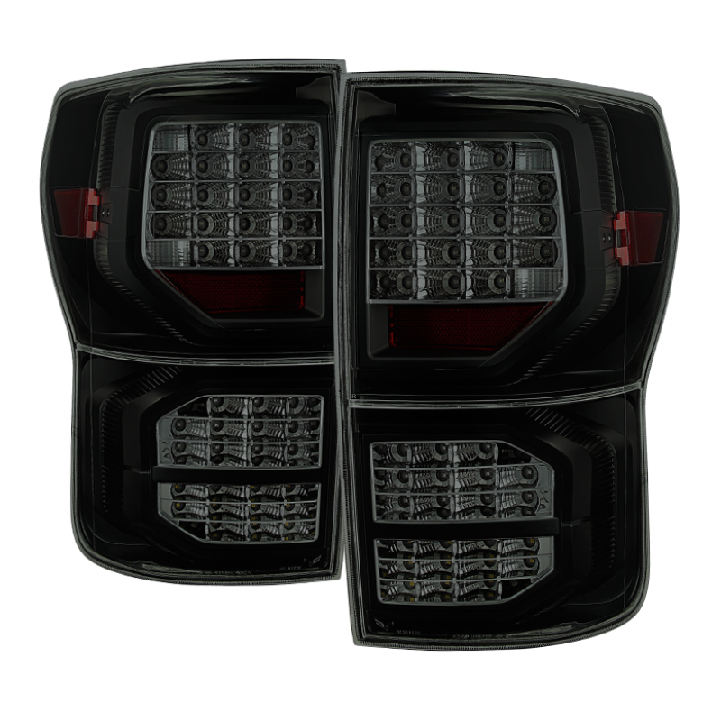 Xtune Toyota Tundra 07-13 LED Tail Lights Black Smoked ALT-JH-TTU07-LED-G2-BSM - 9034473