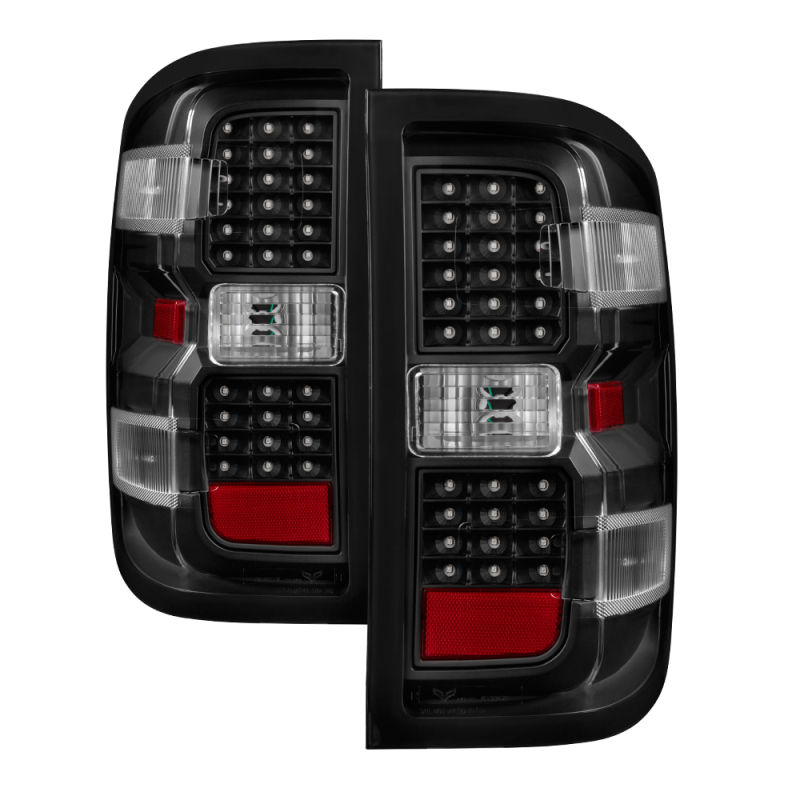 xTune Chevy 1500 14-16 / Silverado 2500HD/3500HD LED Tail Lights - Black ALT-JH-CS14-LED-BK - 9036545