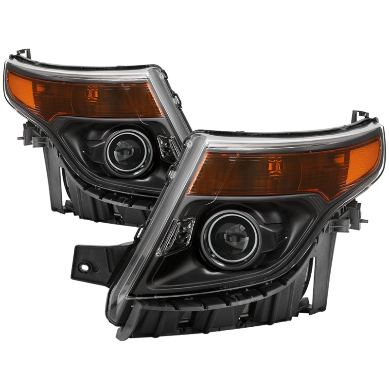 xTune 11-15 Ford Explorer OEM Style Halogen Headlights - Black (HD-JH-FEXP11-AM-BK) - 9042416