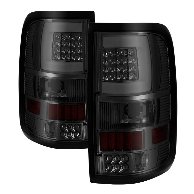 xTune 04-08 Ford F150 Styleside V3 LED Tail Lights - Smoke (ALT-ON-FF15004G3LB-LBLED-SM) - 9040825