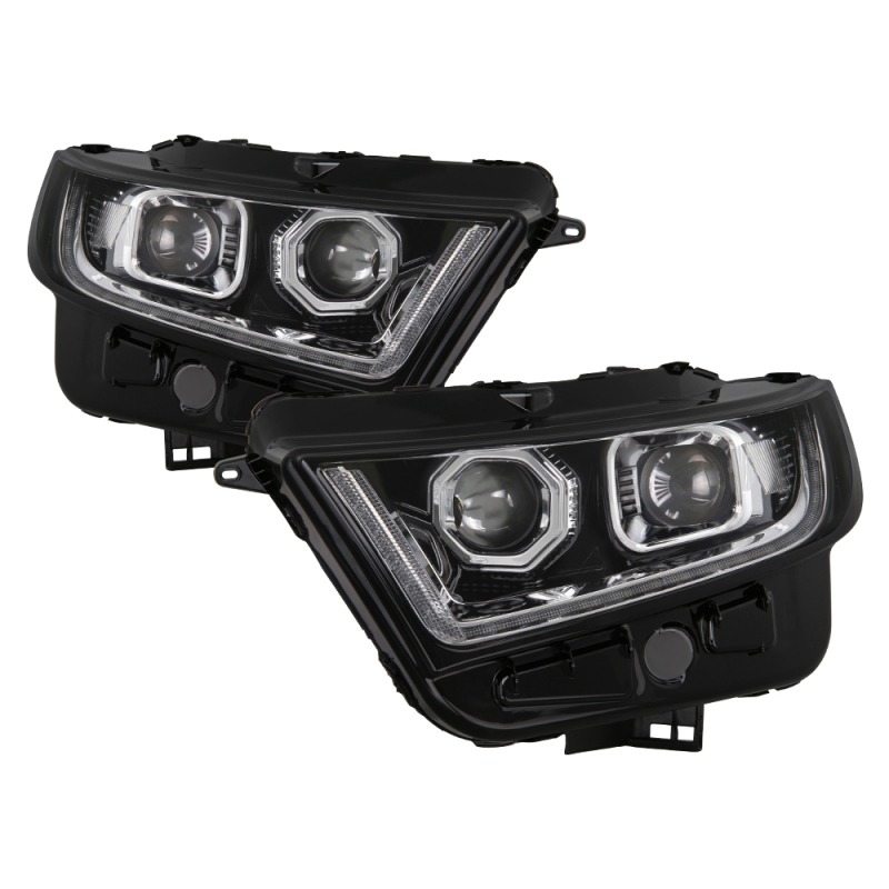 xTune 15-16 Ford Edge (Halogen Model Only) LED Projector Headlights - Chrome PRO-JH-FEDGE15-LED-C - 9939815