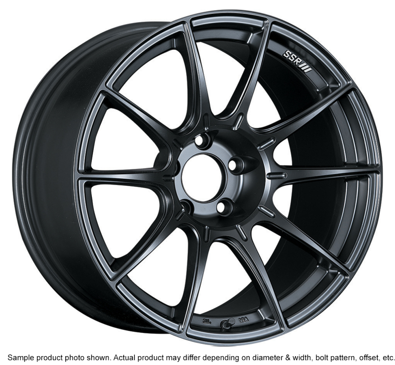 SSR GTX01 18x10.5 5x114.3 15mm Offset Flat Black Wheel Evo X / G35 / 350z / 370z - XA18105+1505GMB