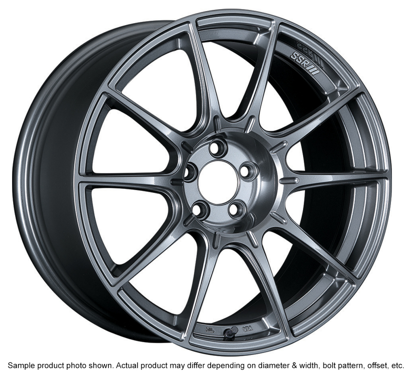 SSR GTX01 19x10.5 5x114.3 22mm Offset Dark Silver Wheel Evo X / G35 / 350z / 370z - XA19105+2205GDK
