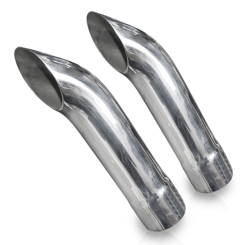 Stainless Works Extended Turn Down Tips- 2 1/4in ID Inlet 2 1/4in Body - 7070225