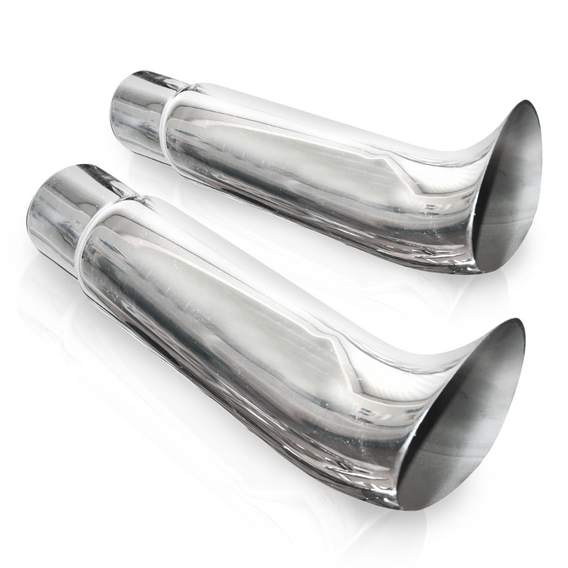 Stainless Works Elf Ear Exhaust Tips 2in Body 2in ID Inlet - 720200