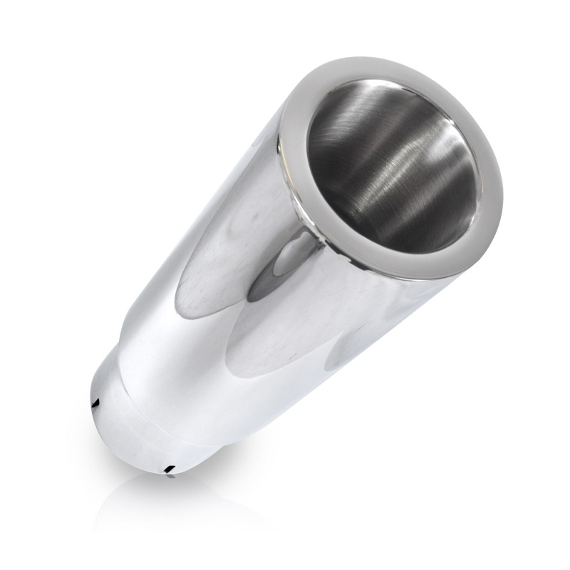 Stainless Works Double Wall Straight Cut Exhaust Tip - 3in Body 2 1/4in ID - 794225