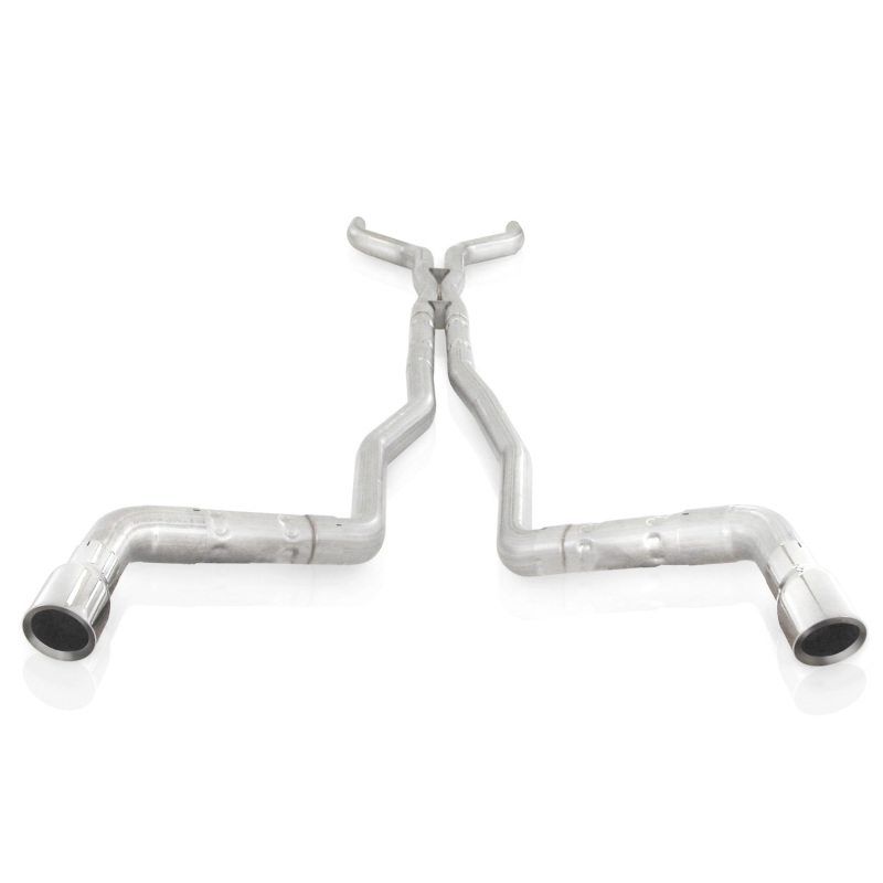 Stainless Works 10-15 Camaro 6.2L 3in Dual Chambered Catback System X-Pipe Factory Connect - CA11CB