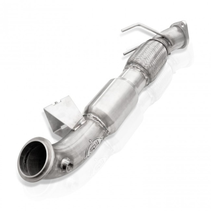 Stainless Works 2013-18 Ford Focus ST 3in High-Flow Cats Downpipe Factory Connection - FC13DPCAT