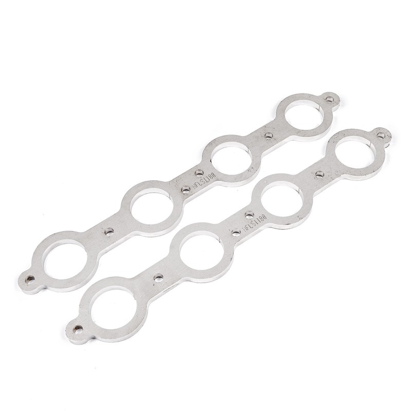 Stainless Works Chevrolet LS1/LS6 Round Port Header 304SS Exhaust Flanges 1-5/8in Primaries - HFLS1163