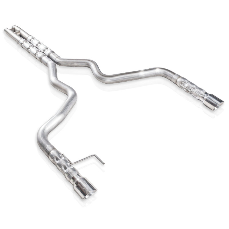 Stainless Works 2015-16 Mustang GT 3in Catback H-Pipe Retro Chambered Mufflers 2-1/2in Cores - M15CB