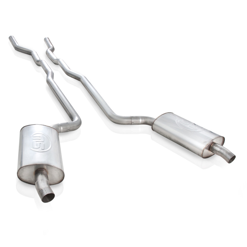 Stainless Works 1973-82 Corvette Exhaust 2-1/2in Factory Style Mufflers 2-1/2in Turndowns - V6367SW