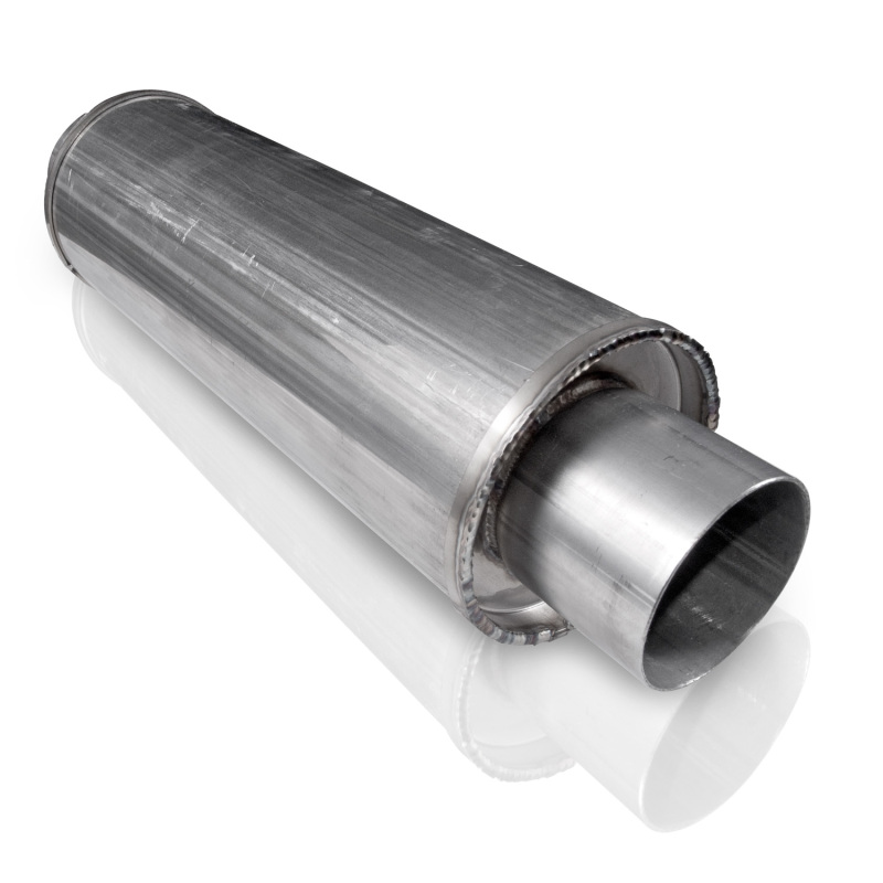 Stainless Works 2.25in VINTAGE ROUND MUFFLER - VR225225